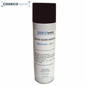 Encre noire spray 400ml - Compatible Markem Imaje C727