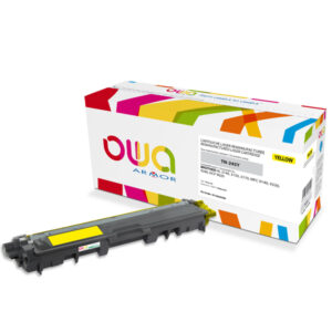 Cartouche Laser OWA remanufacturée pour BROTHER TN-245Y - Jaune - 2200p HC