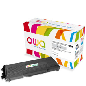Cartouche Laser OWA remanufacturée pour BROTHER TN-2120 - Noir - 2600p HC