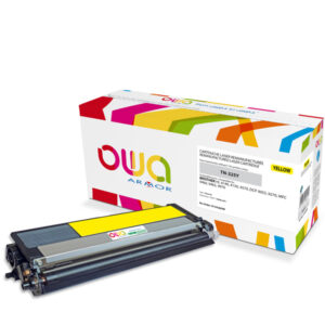 Cartouche Laser OWA remanufacturée pour BROTHER TN-325Y - Jaune - 3500p HC