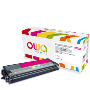 Cartouche Laser OWA remanufacturée pour BROTHER TN-326M - Magenta - 3500p