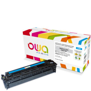 Cartouche Laser OWA remanufacturée pour HP CB541A - Cyan - 1400p