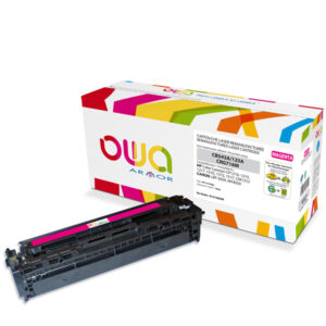 Cartouche Laser OWA remanufacturée pour HP CB543A - Magenta - 1400p