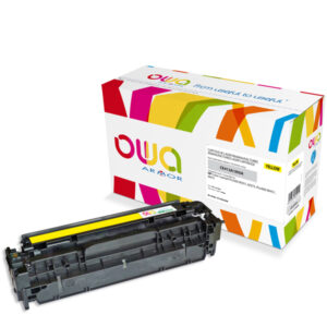 Cartouche Laser OWA remanufacturée pour HP CE412A - Jaune - 2600p