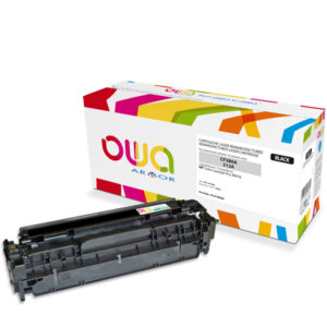 Cartouche Laser OWA remanufacturée pour HP CF380A - Noir - 2400p