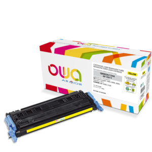 Cartouche Laser OWA remanufacturée pour HP Q6002A - Jaune - 2000p