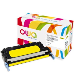Cartouche Laser OWA remanufacturée pour HP Q6472A - Jaune - 4000p