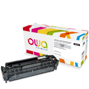 Cartouche Laser OWA remanufacturée pour HP CF380X - Noir - 4400p HC