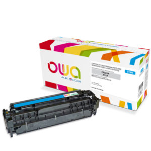 Cartouche Laser OWA remanufacturée pour HP CF381A - Cyan - 2700p