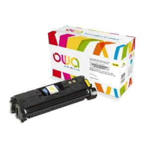 Cartouche Laser OWA remanufacturée compatible HP C9702A et HP Q3962A - Jaune - 4000p