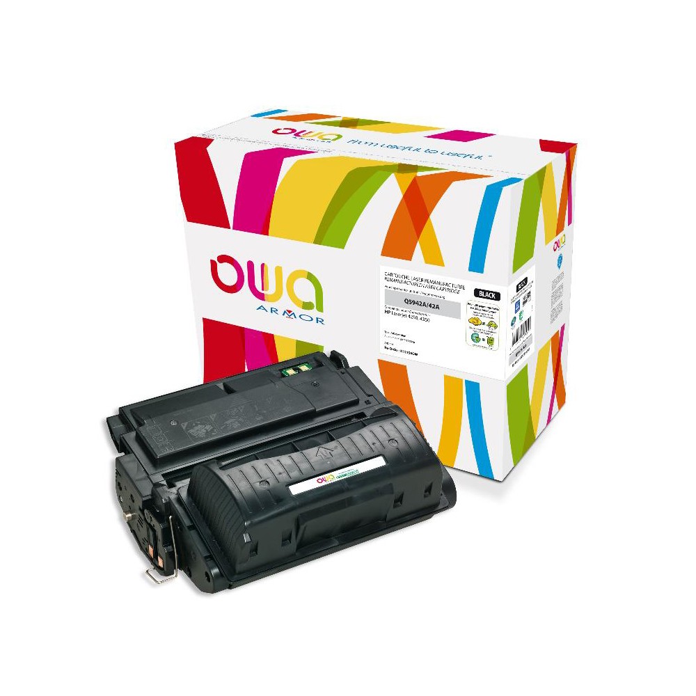 Cartouche Laser OWA remanufacturée compatible HP Q5942A - Noir - 10000p