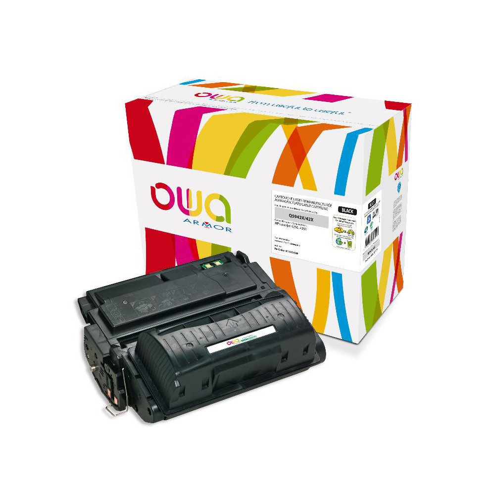 Cartouche Laser OWA remanufacturée compatible HP Q5942X - Noir - 20000p