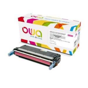 Cartouche Laser OWA remanufacturée compatible HP C9732A - Jaune - 12000p
