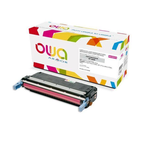 Cartouche Laser OWA remanufacturée compatible HP C9732A - Jaune - 12000p