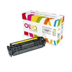 Cartouche Laser OWA remanufacturée compatible HP CC532A - Jaune - 2800p