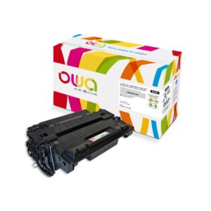 Cartouche Laser OWA remanufacturée compatible HP CE255A - Noir - 6000p