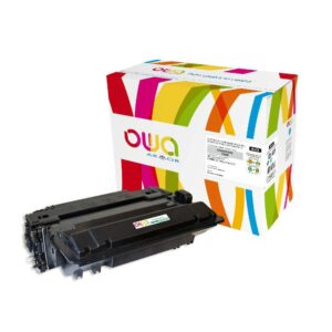 Cartouche Laser OWA remanufacturée compatible HP CE255X - Noir - 12500p