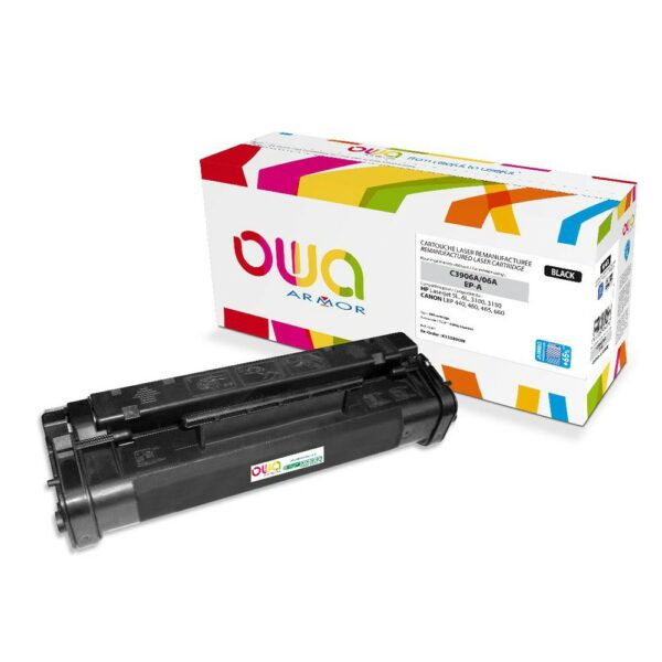 Cartouche Laser OWA remanufacturée compatible HP C3906A - Noir - 4200p