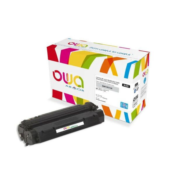 Cartouche Laser OWA remanufacturée compatible HP Q2613X - Noir - 7500p