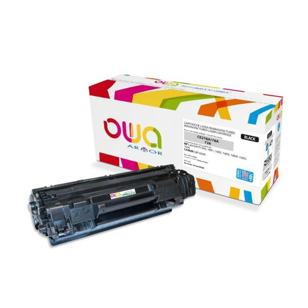 Cartouche Laser OWA remanufacturée compatible HP CE278A - Noir - 3200p
