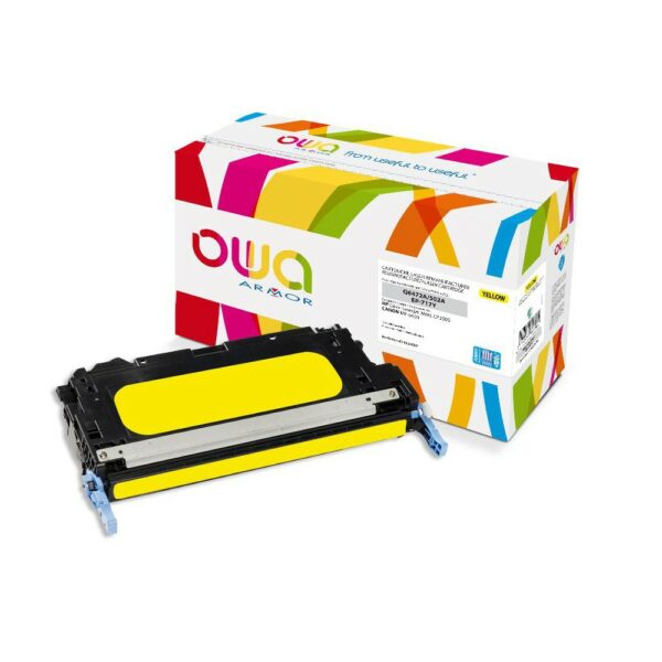 Cartouche Laser OWA remanufacturée compatible HP Q6472A - Jaune - 8000p