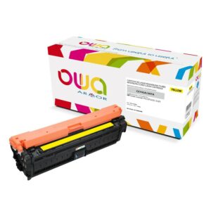 Cartouche Laser OWA remanufacturée compatible HP CE742A - Jaune - 7300p