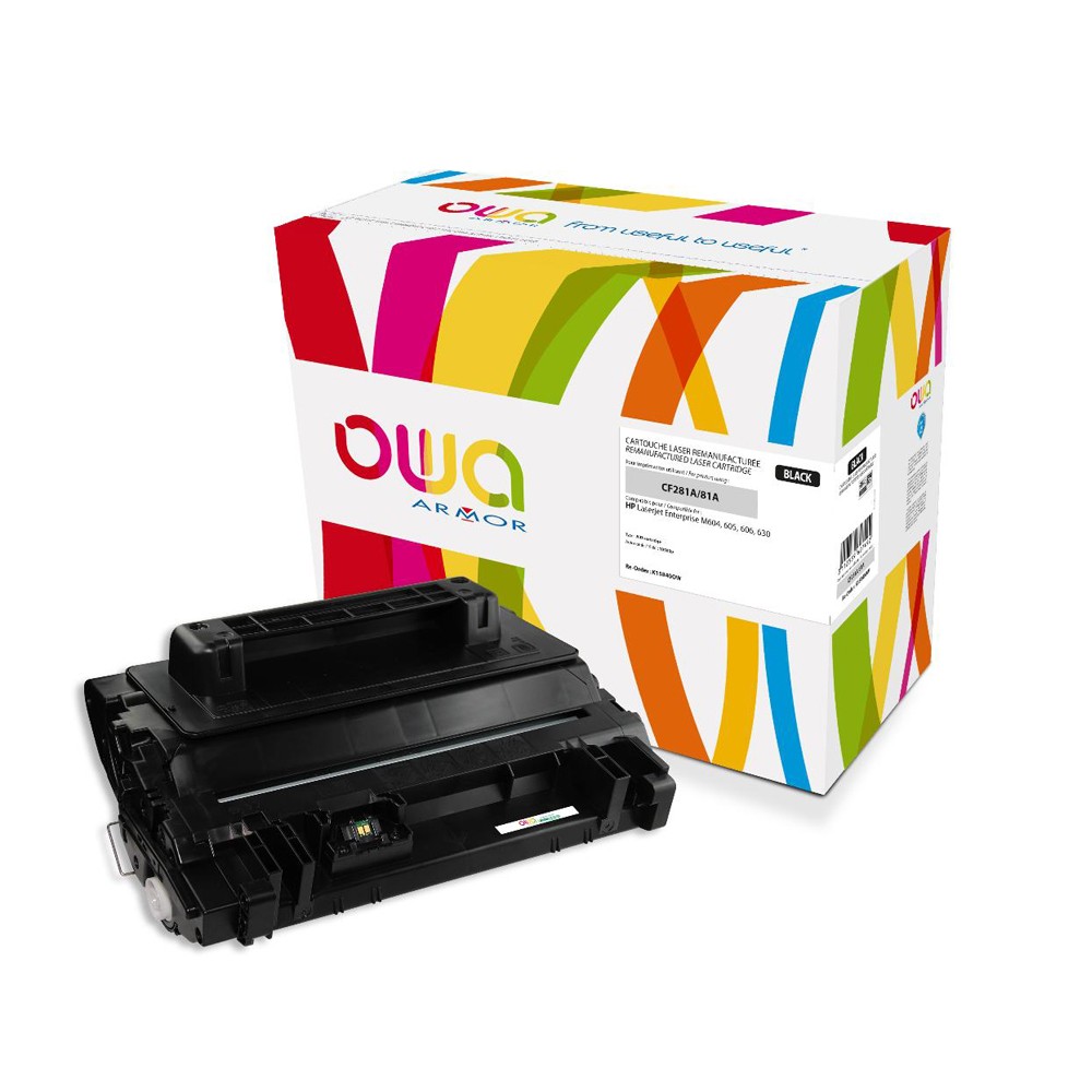 Cartouche Laser OWA remanufacturée compatible HP CF281A - Noir - 10500p