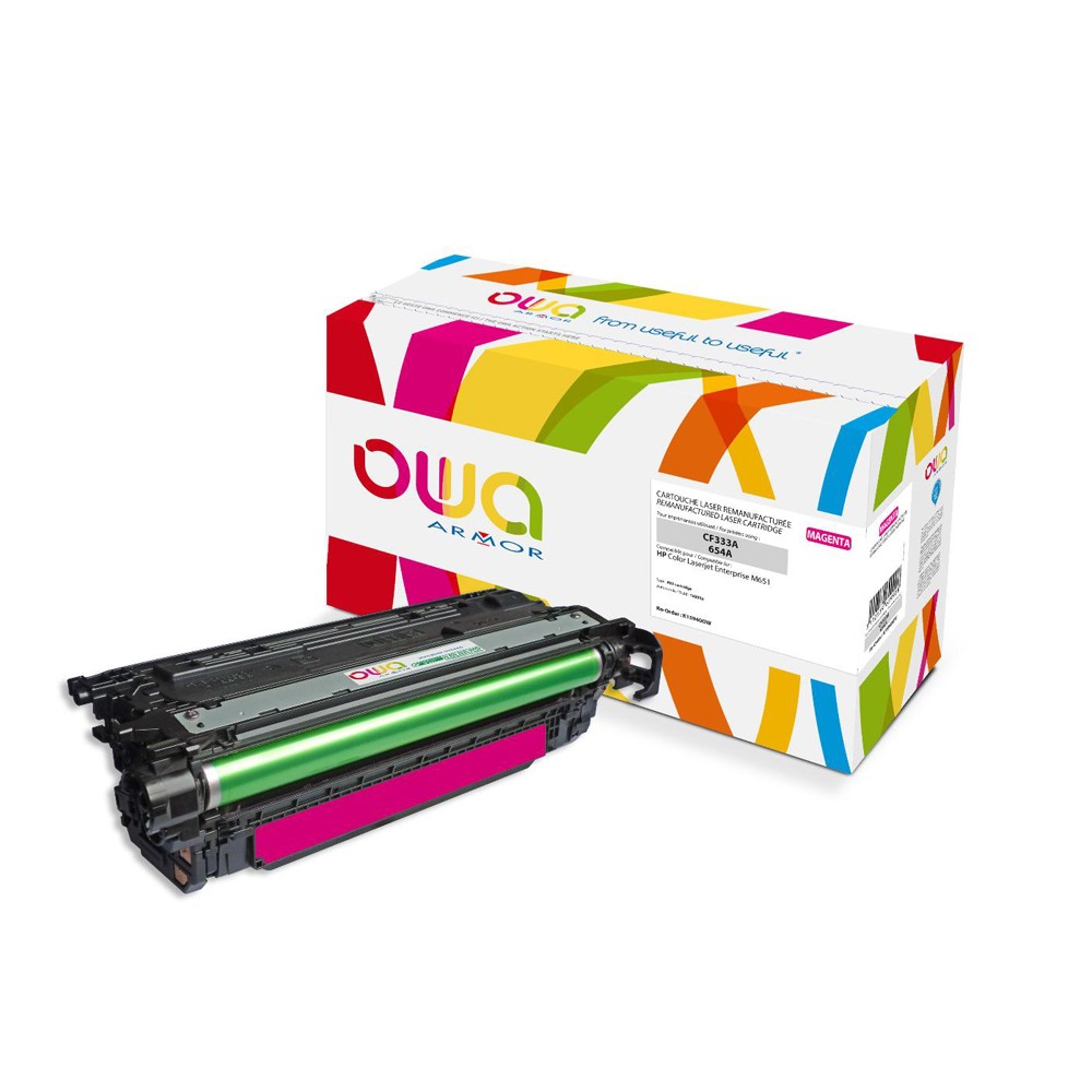 Cartouche Laser OWA remanufacturée compatible HP CF333A - Magenta - 15000p