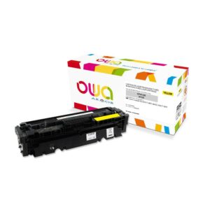 Cartouche Laser OWA remanufacturée compatible HP CF412X - Jaune - 5000p