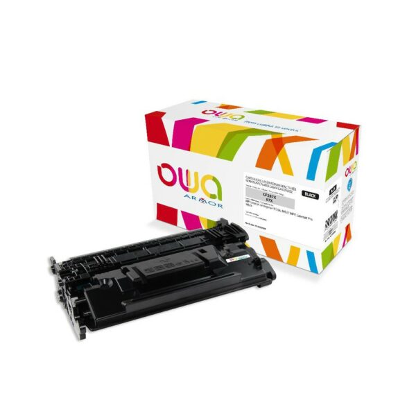 Cartouche Laser OWA remanufacturée compatible HP CF287X - Noir - 18000p