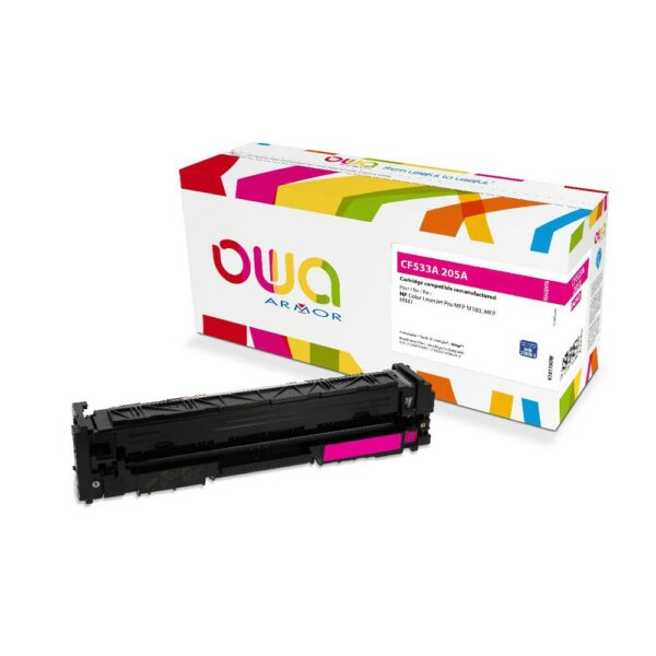 Cartouche Laser OWA remanufacturée compatible HP CF533A - Magenta - 900p