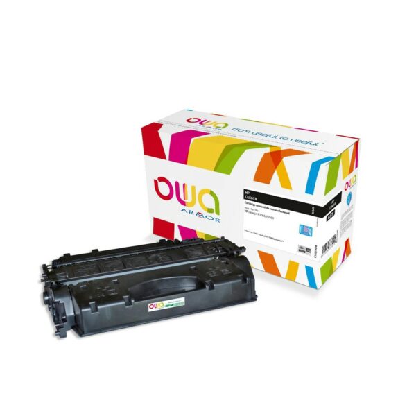 Cartouche Laser OWA remanufacturée compatible HP CE505X - Noir - 13000p
