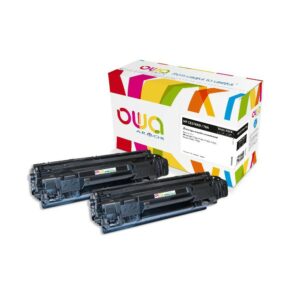 Cartouche Laser OWA remanufacturée compatible HP CE278A - Noir - 2 x 2100p