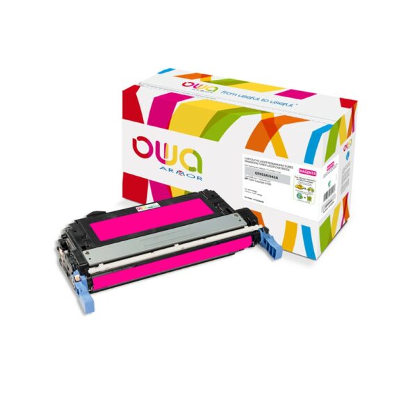 Cartouche Laser OWA remanufacturée compatible HP Q5953A - Magenta - 10000p