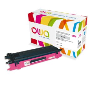 Cartouche Laser OWA remanufacturée compatible BROTHER TN-135M - Magenta - 4000p