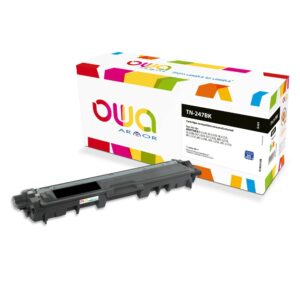 Cartouche Laser OWA remanufacturée compatible BROTHER TN-247BK - Noir - 3000p