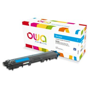Cartouche Laser OWA remanufacturée compatible BROTHER TN-243C - Cyan - 1000p