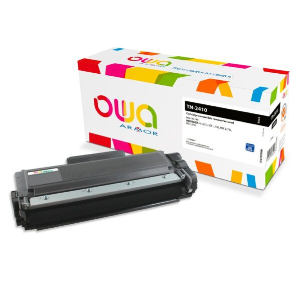 Cartouche Laser OWA remanufacturée compatible BROTHER TN-2410 - Noir - 1200p