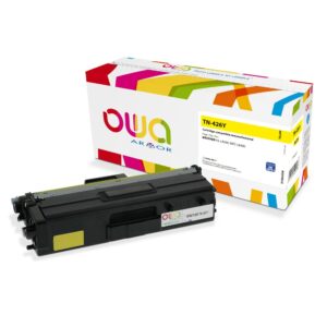 Cartouche Laser OWA remanufacturée compatible BROTHER TN-426Y - Jaune - 6500p