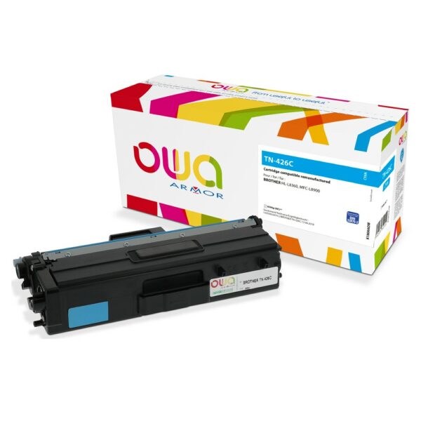 Cartouche Laser OWA remanufacturée compatible BROTHER TN-426C - Cyan - 6500p