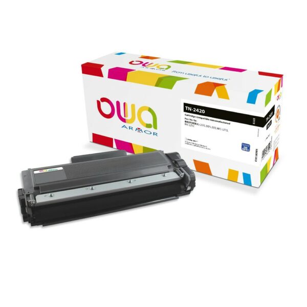 Cartouche Laser OWA remanufacturée compatible BROTHER TN-2420 - Noir - 3000p