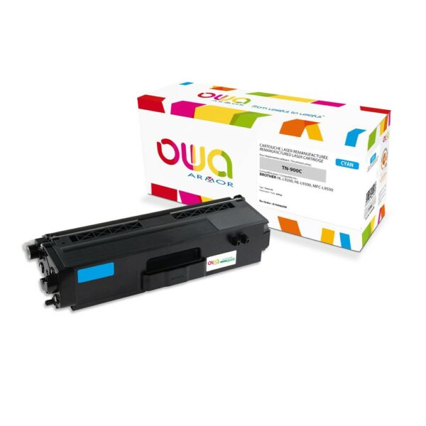 Cartouche Laser OWA remanufacturée compatible BROTHER TN-900C - Cyan - 6000p
