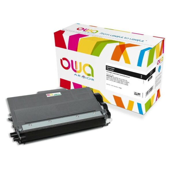 Cartouche Laser OWA remanufacturée compatible BROTHER TN-3430 - Noir - 3000p