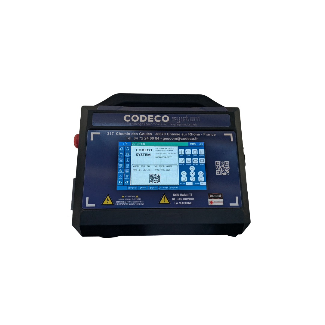 Machine laser portable, graveur laser fibré - CODECO SYSTEM