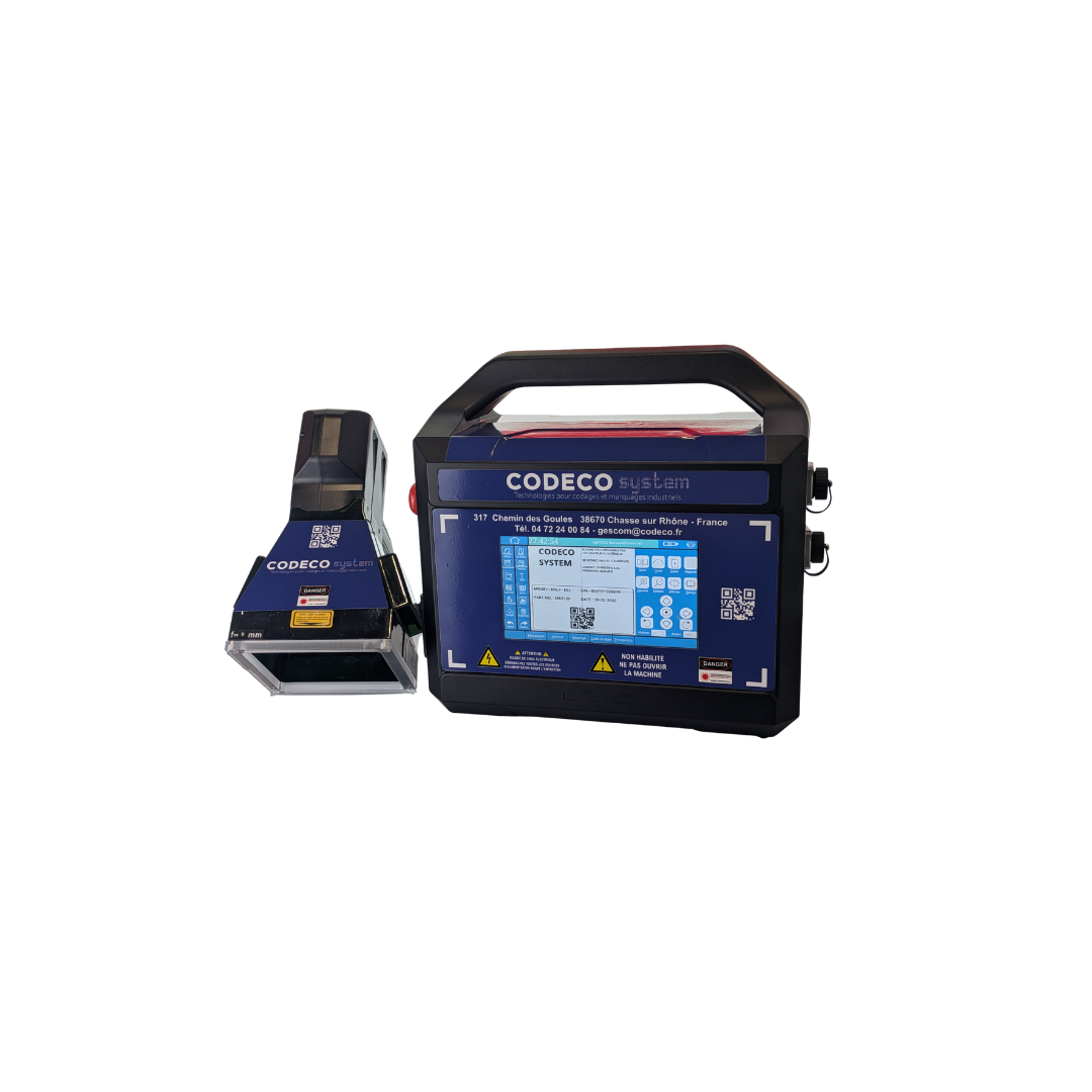 Machine laser portable, graveur laser fibré - CODECO SYSTEM