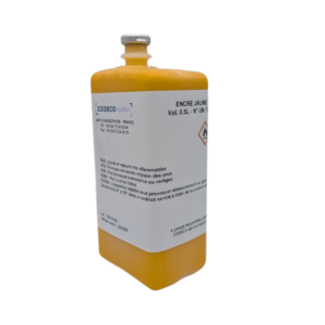 Compatible Linx ® 1210 - Encre jaune - Cartouche 0.5L